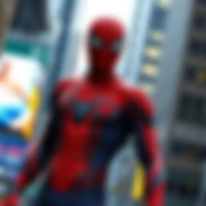 Spider-Man suit influencing fashion trends.