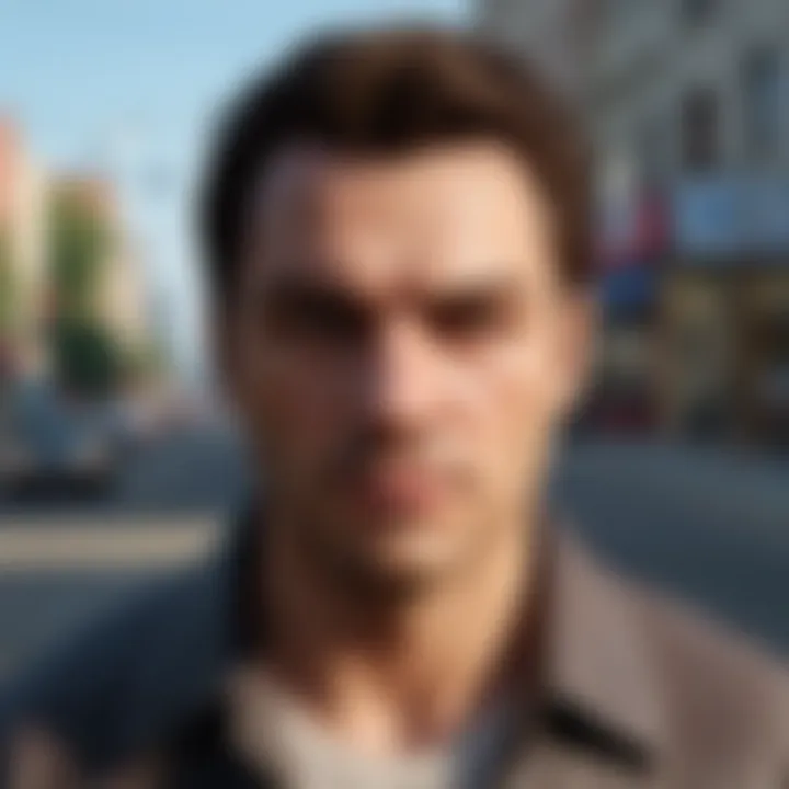 Intricate details of character customization options in Grand Theft Auto