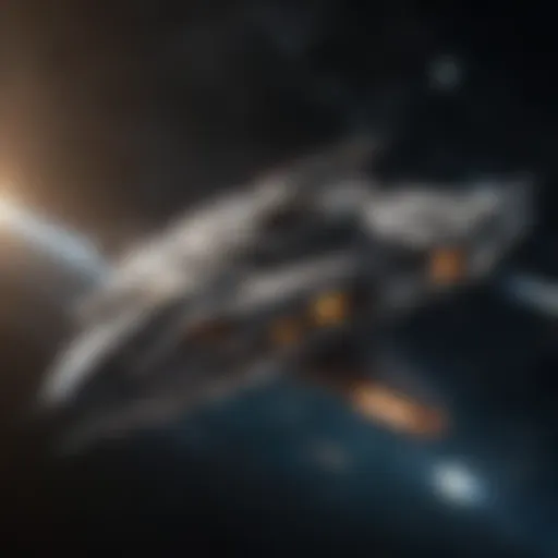 High-resolution graphics showcasing a starship in space