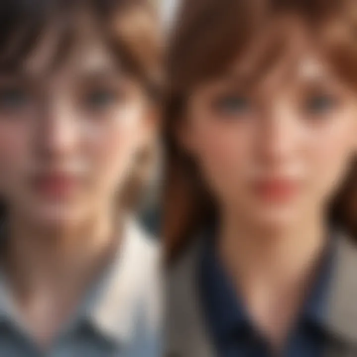 A side-by-side comparison of traditional and digital anime art techniques