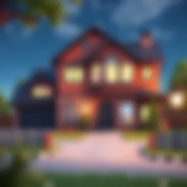 An advanced Roblox house featuring unique customization options