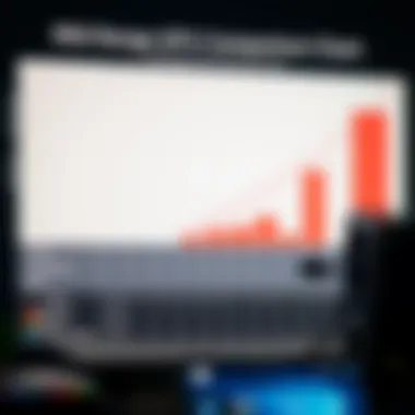 Comparison chart of mid-range graphics cards including performance metrics