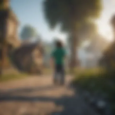 Thrilling Gameplay Experiences in Minecraft An engaging gameplay moment filled with action in Minecraft