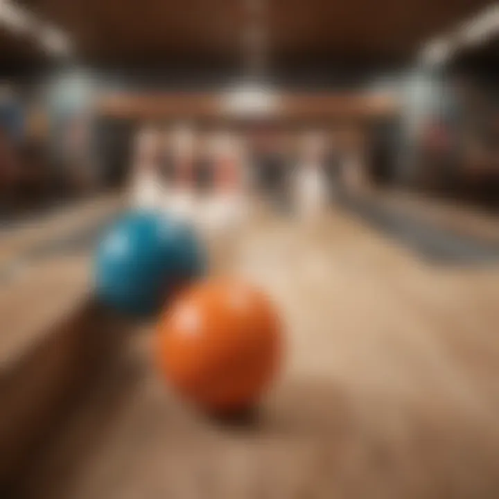 Screenshot of a multiplayer bowling game with players in action