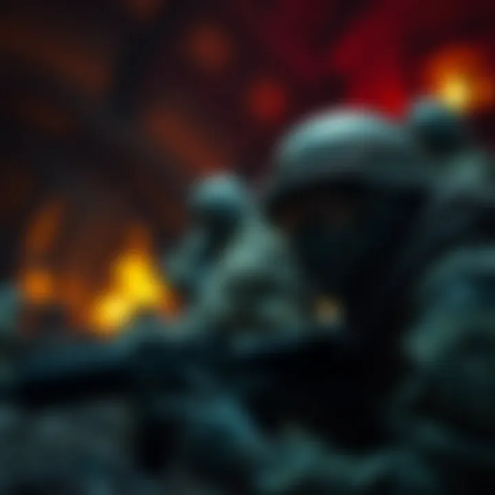 Emotional Aftermath of Warfare Concept art depicting the emotional aftermath of warfare in gaming