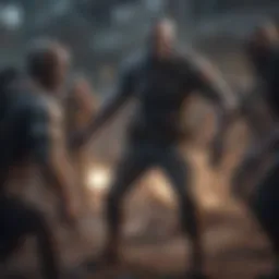 Strategic gameplay illustration featuring zombie characters