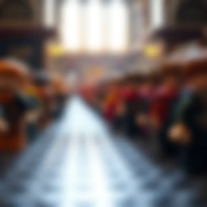 Minifigures in Gryffindor LEGO Set A close-up of the minifigures included in the Gryffindor LEGO set