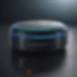 A close-up of the Alexa Echo Dot showcasing its sleek design and functionality