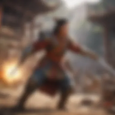 Gameplay Mechanics in Action Gameplay mechanics displayed in an engaging battle scene.