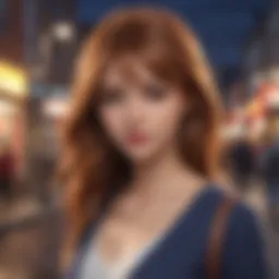 A captivating scene from a popular visual novel, showcasing its unique art style and storytelling.
