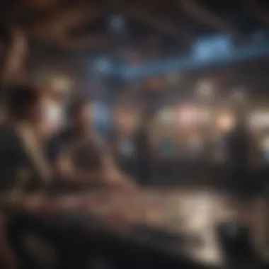 An abstract depiction of social interactions in cooperative gaming environments.