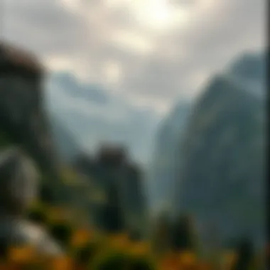 A breathtaking landscape inspired by Middle-earth.