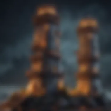Visual representation of different tower types and their upgrade paths.