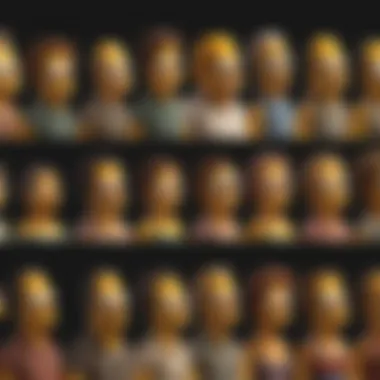 Character Evolution in The Simpsons A collage showcasing the evolution of The Simpsons characters over the seasons