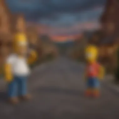 A visual representation of pivotal episodes that shaped The Simpsons narrative