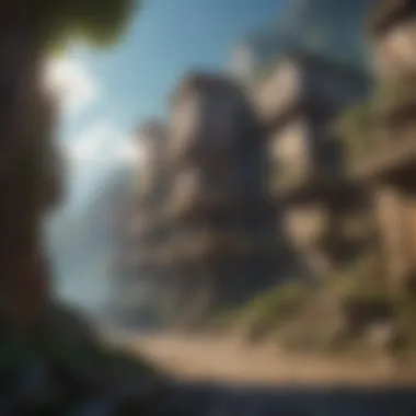 World Building in Titan Anime A visually captivating landscape depicting the world of Titan anime, illustrating its rich artistic influences.
