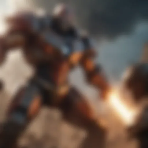 A striking scene that showcases the epic battles in Titan anime, highlighting the intensity of its narrative.