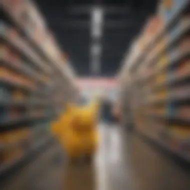 Engaging Shopping Experience with Pokémon Products Shoppers engaging with Pokémon products in-store