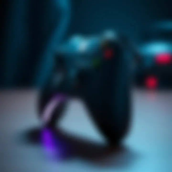 Future trends in gaming controllers represented through innovative designs.