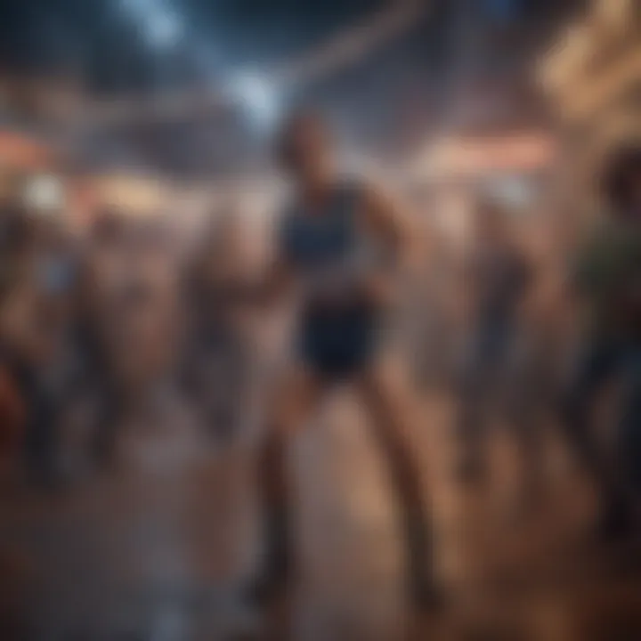 A dynamic image of a community event celebrating Friday Night Funkin'