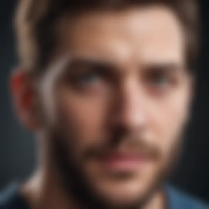 A thought-provoking visual depicting the psychological effects of gaming on individuals, featuring different emotional expressions.