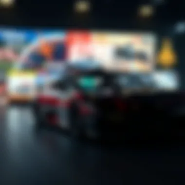 A collage of iconic two-player car game titles that have shaped the genre