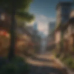 A vibrant virtual landscape depicting a flourishing nation in a simulation game