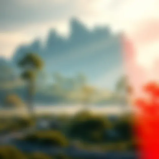 Concept art for an upcoming Xbox One game featuring a fantasy landscape