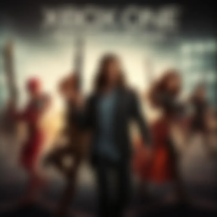 Promotional poster of a highly anticipated Xbox One game with characters