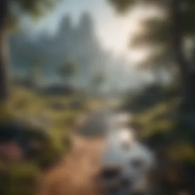 Exploring vast open-world landscapes in gaming