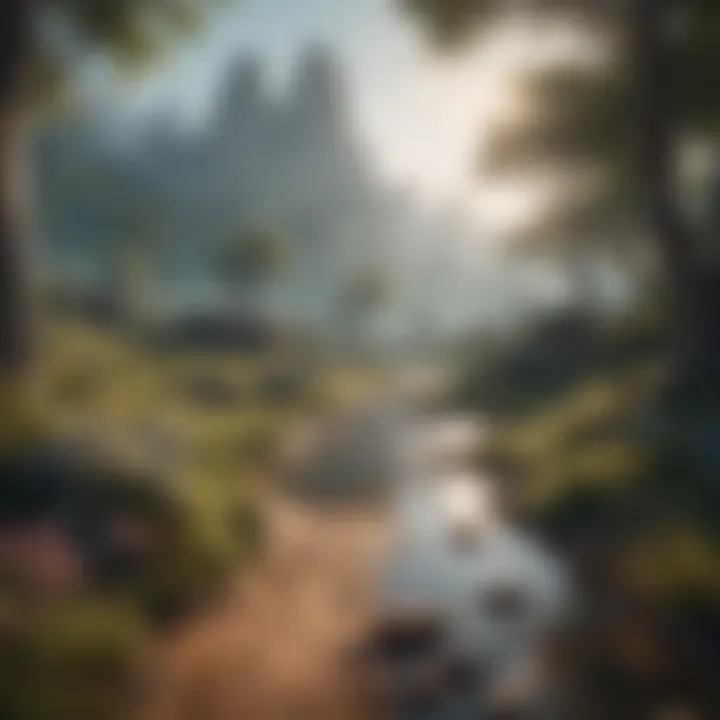 Exploring vast open-world landscapes in gaming