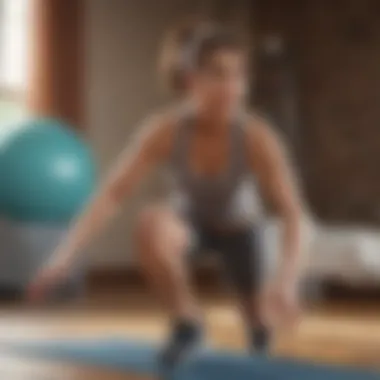 Dynamic Fitness Challenge Character engaging in a fitness challenge in Wii Fit Adventure