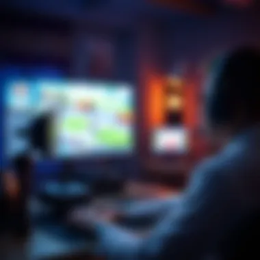 An online game streaming session in progress