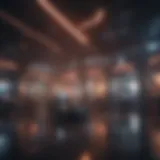 Immersive Virtual Reality Experience Futuristic Virtual Reality Arcade Game
