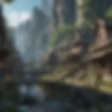 Mystical Elven City in Final Fantasy XIV
