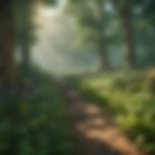 A captivating scene from a Zelda game showcasing lush environments