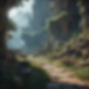 Enigmatic Realm Exploration Mysterious Fantasy Landscape