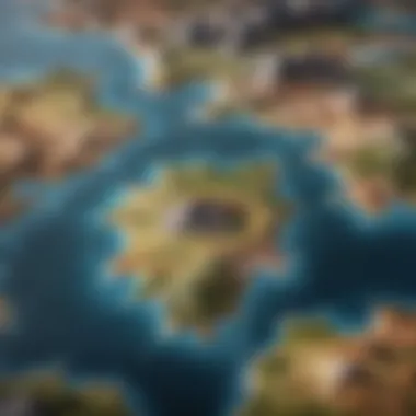 Cartographic Exploration Fantasy World Map Artwork
