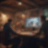 Gamers engaging in an online multiplayer session