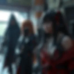 A captivating scene from Angels of Death featuring the main characters