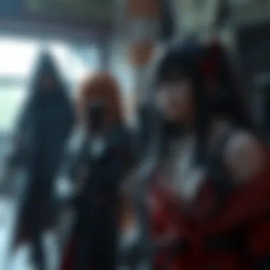 Key Characters of Angels of Death A captivating scene from Angels of Death featuring the main characters