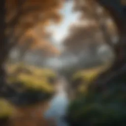 A breathtaking landscape of the Shadowlands, showcasing its ethereal beauty and intricate details.