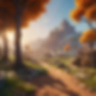 A vibrant Fortnite landscape showcasing in-game dynamics