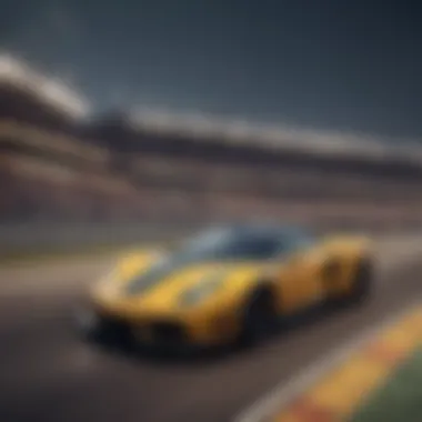 Dynamic Race Track Experience in Forza Dynamic race track scene from Forza