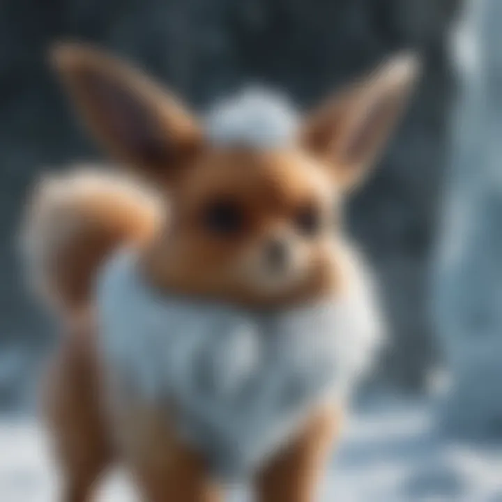 Eevee's Evolution into a Frosty Ice Warrior