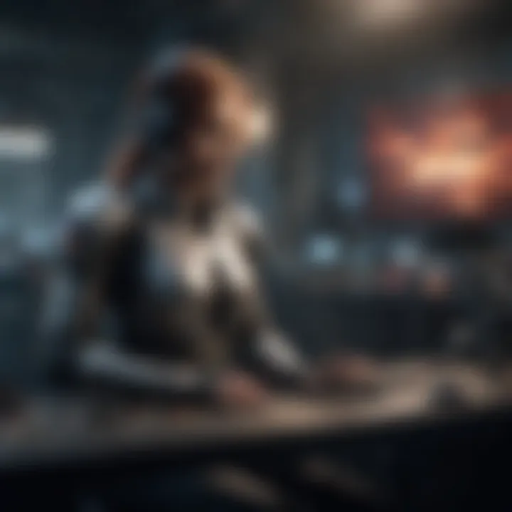 A futuristic image illustrating emerging trends in PC gaming technology and innovation.