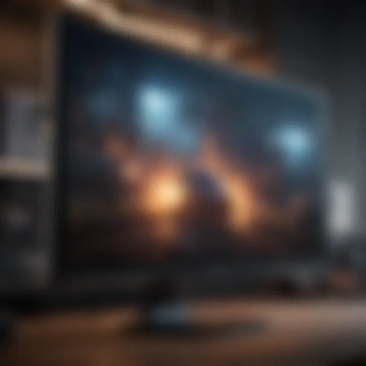 Sleek Gaming Monitor with Futuristic Design