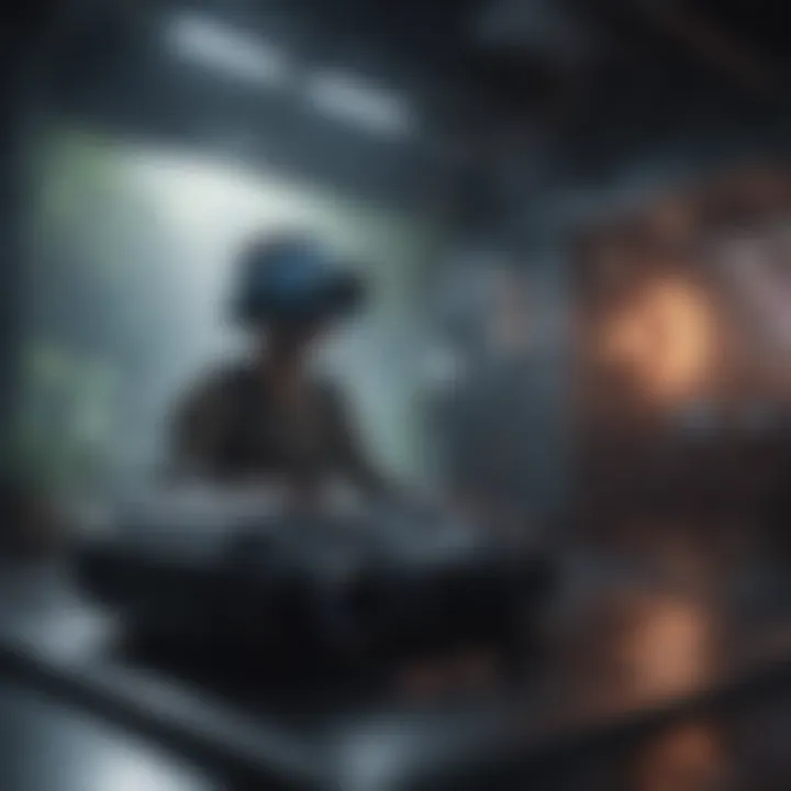 Futuristic Virtual Reality Gaming Environment