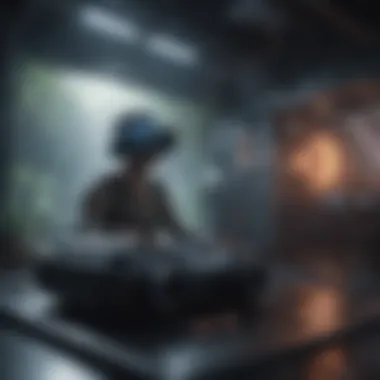 Immersive VR Gaming World Futuristic Virtual Reality Gaming Environment