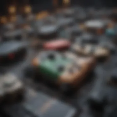 Diverse Platform Integration A network of interconnected gaming icons representing different platforms